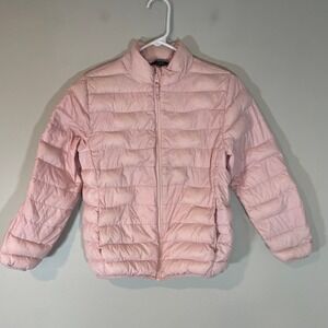 Eddie Bauer Kids Pink Down Puffer Jacket Size L 10/12 Lightweight Packable